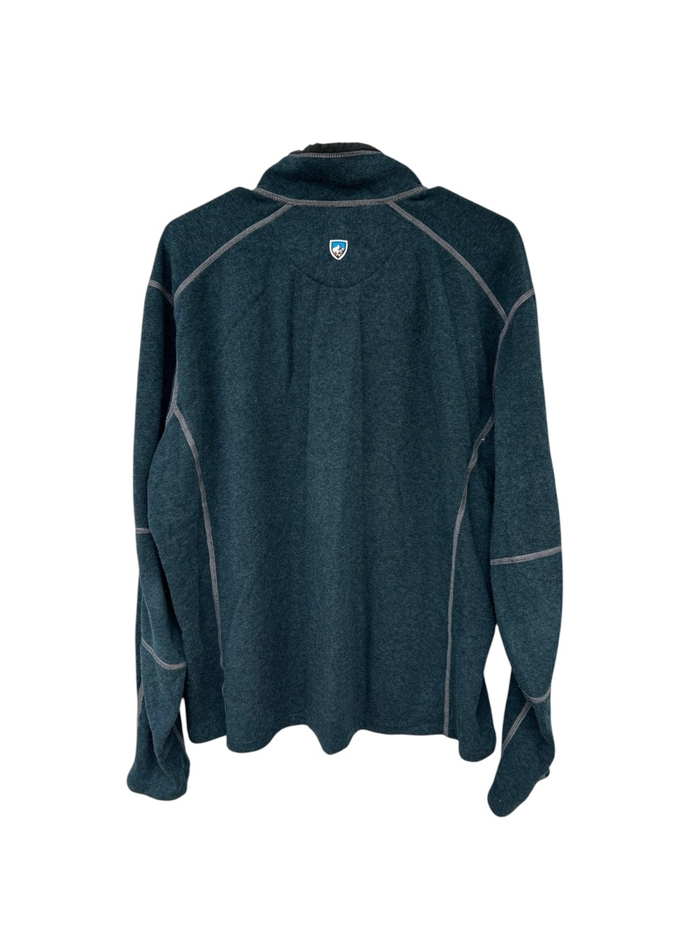 KUHL Men's Quarter-Zip Fleece Pullover Sweatshirt - Dark Teal - Size XL - Hiking - Picture 8 of 10